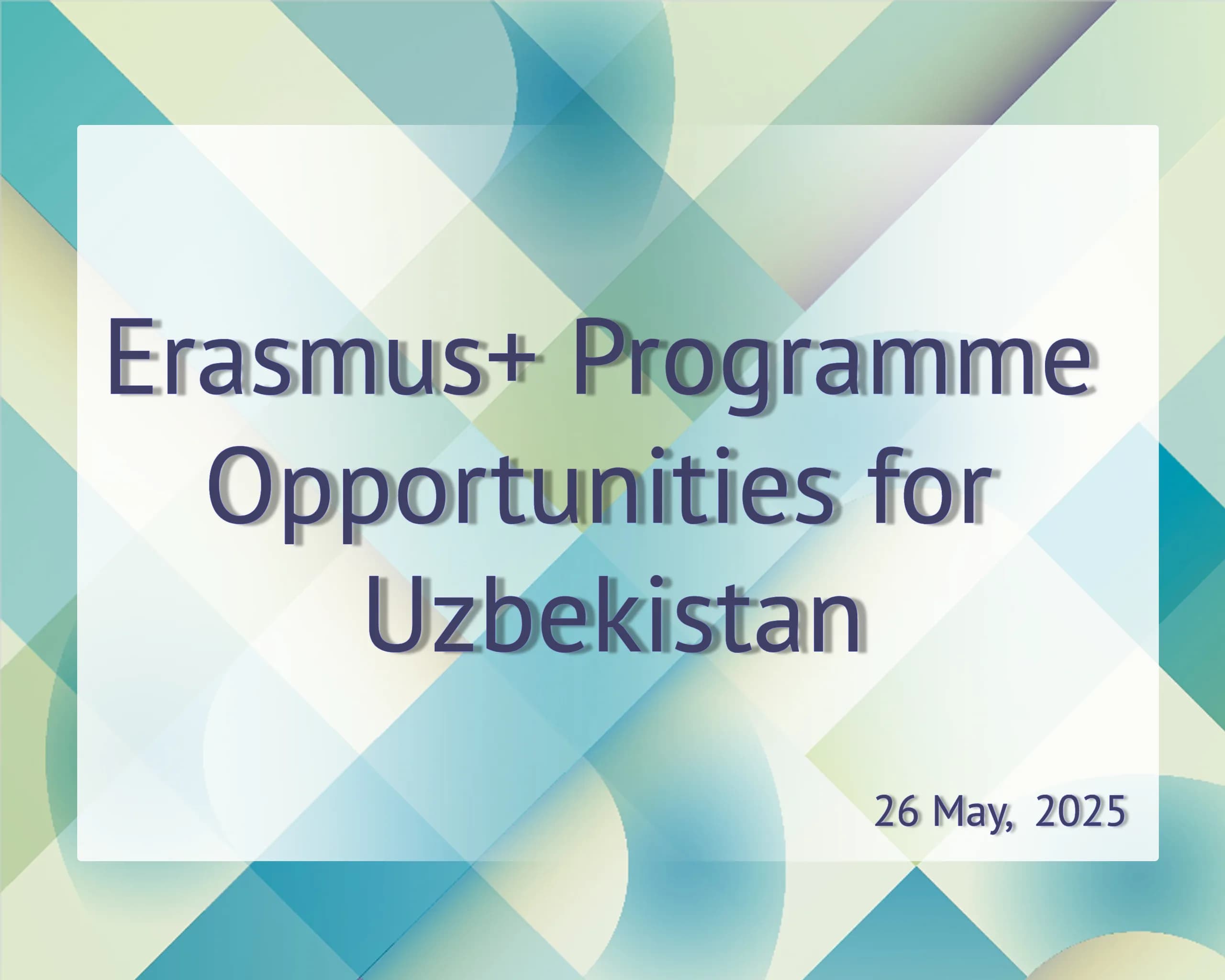 Yangilik tasviri: Erasmus+ dasturining Oʻzbekiston uchun imkoniyatlari